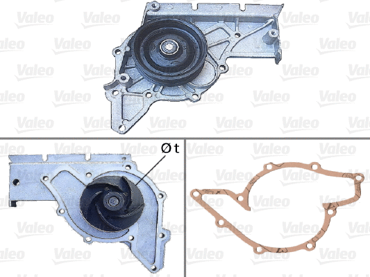 Water Pump, engine cooling (506781)