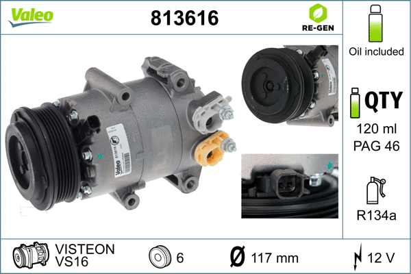 Compressor, air conditioning (813616)