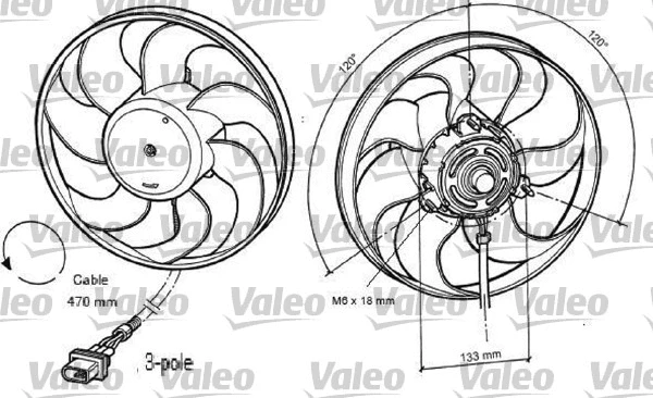 Fan, engine cooling (696040)