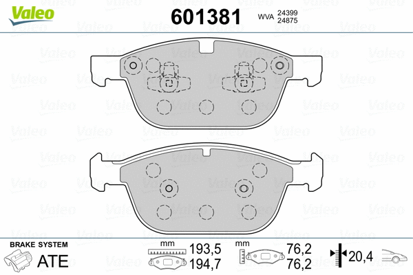 Brake Pad Set, disc brake