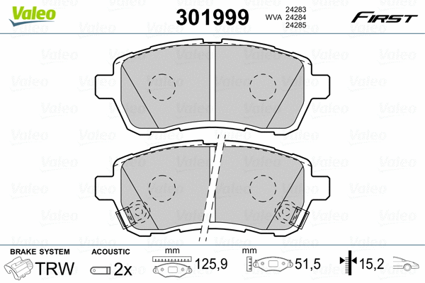 Brake Pad Set, disc brake