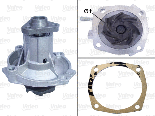 Water Pump, engine cooling (506148)
