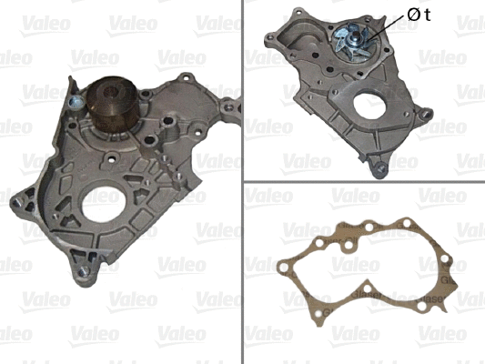 Water Pump, engine cooling (506851)
