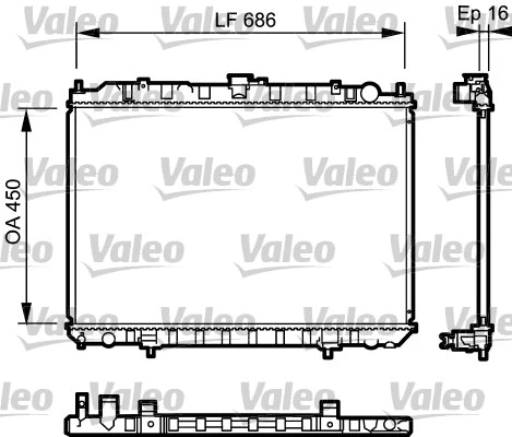 Radiator, engine cooling (735062)