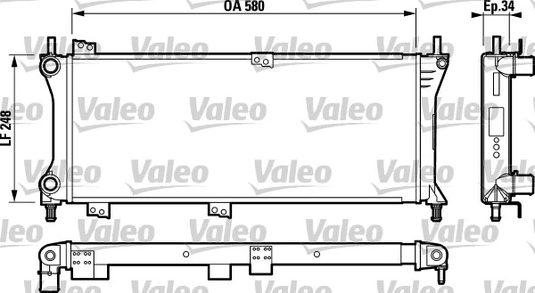 Radiator, engine cooling (732792)