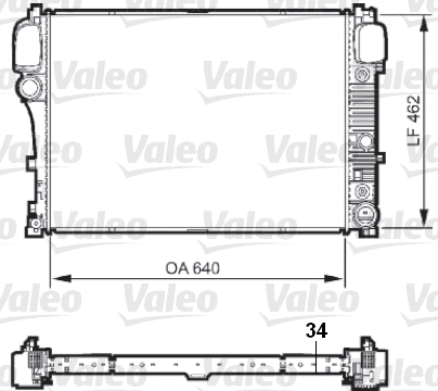 Radiator, engine cooling (735298)