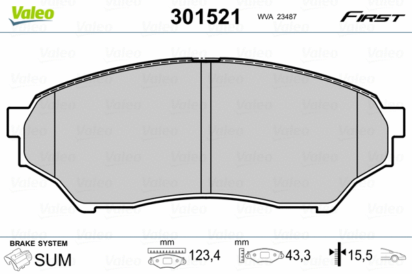 Brake Pad Set, disc brake