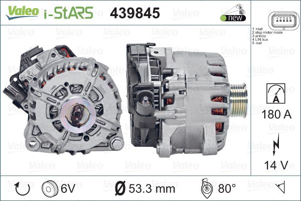Alternator, starter