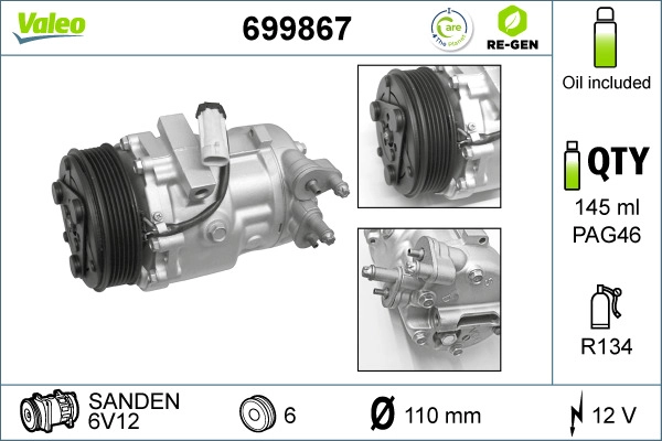 Compressor, air conditioning (699867)