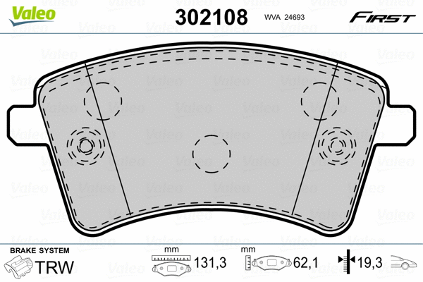 Brake Pad Set, disc brake