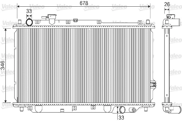 Radiator, engine cooling (733130)