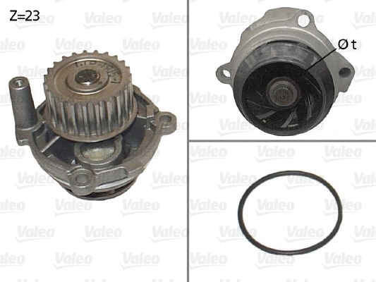 Water Pump, engine cooling (506583)