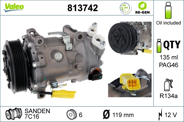 Compressor, air conditioning (813742)