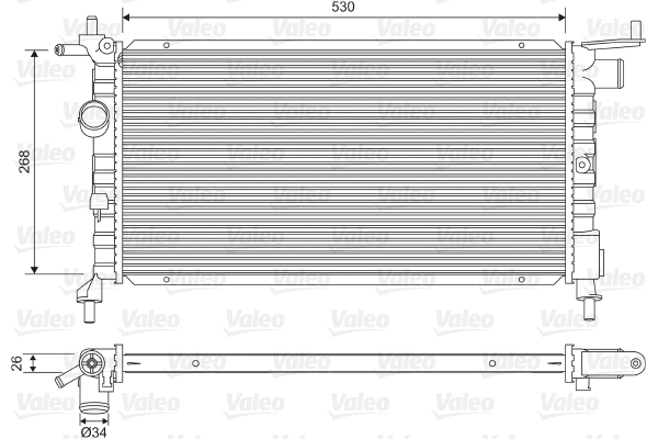 Radiator, engine cooling (732606)