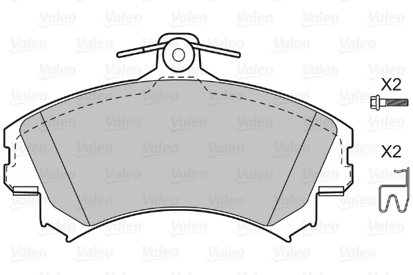 Brake Pad Set, disc brake (598493)