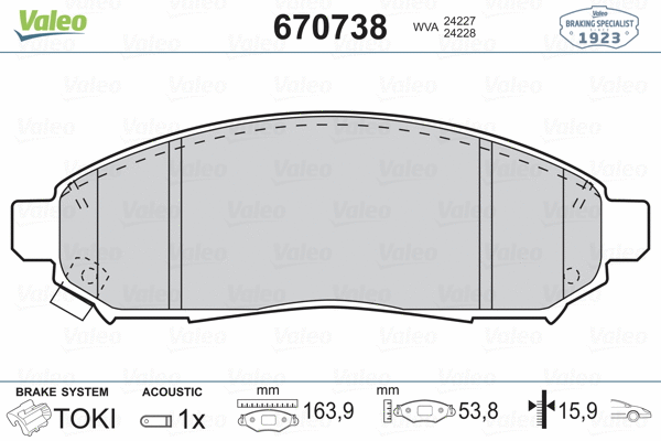 Brake Pad Set, disc brake