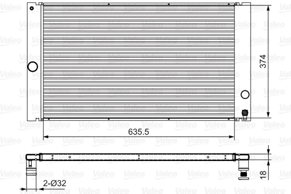 Radiator, engine cooling (701548)