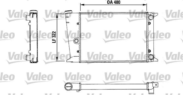 Radiator, engine cooling (883435)