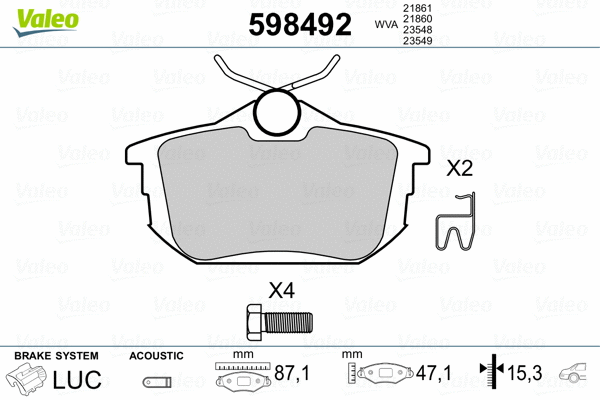 Brake Pad Set, disc brake