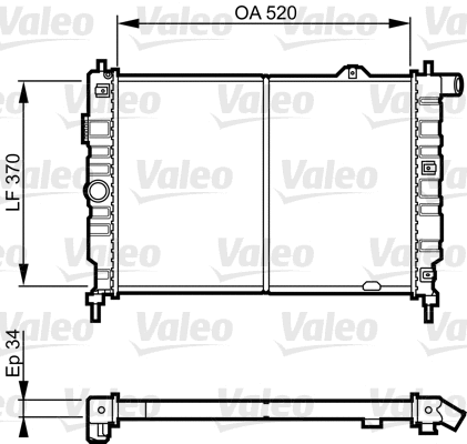 Radiator, engine cooling (731217)