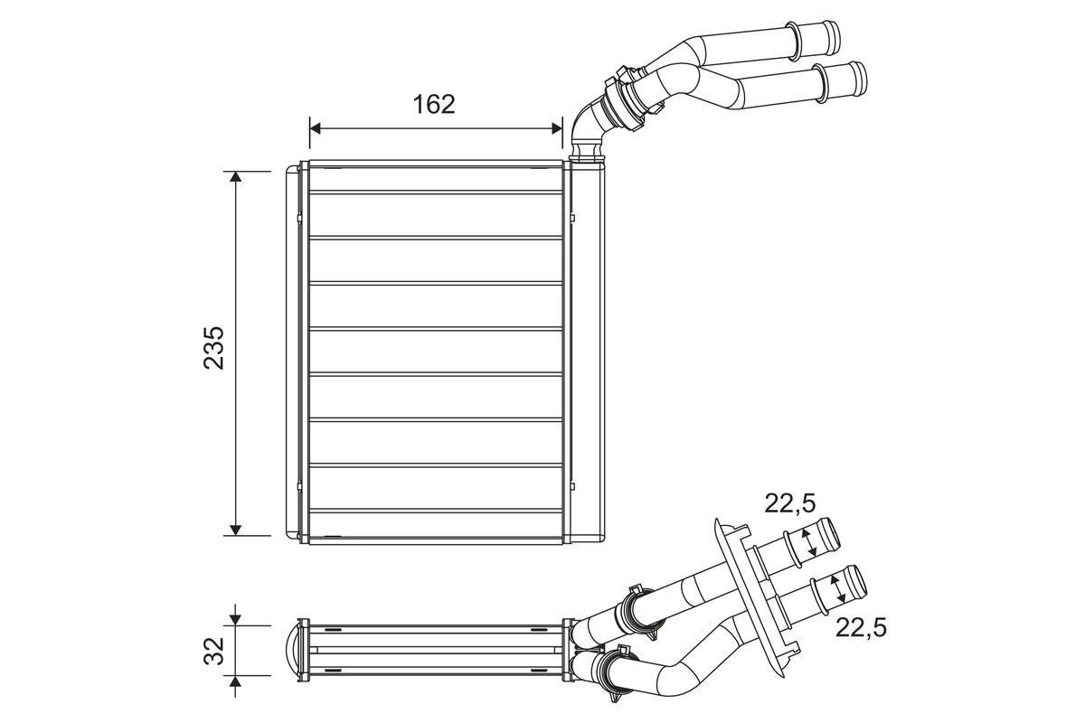 Heat Exchanger, interior heating (811658)