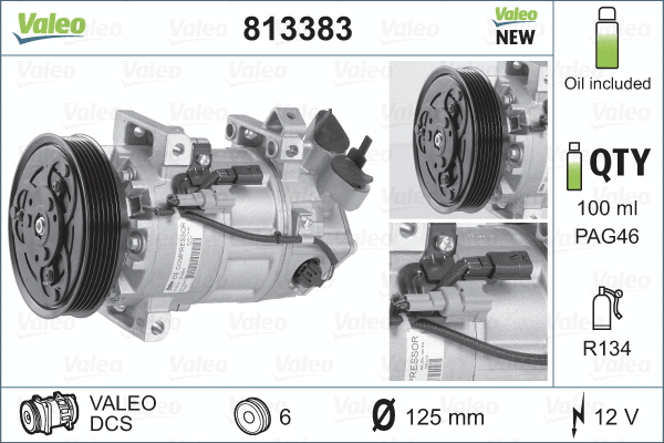 Compressor, air conditioning (813383)
