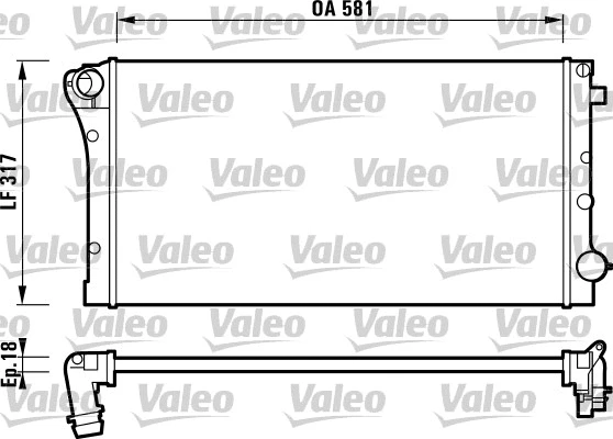 Radiator, engine cooling (732925)