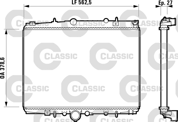Radiator, engine cooling (232598)