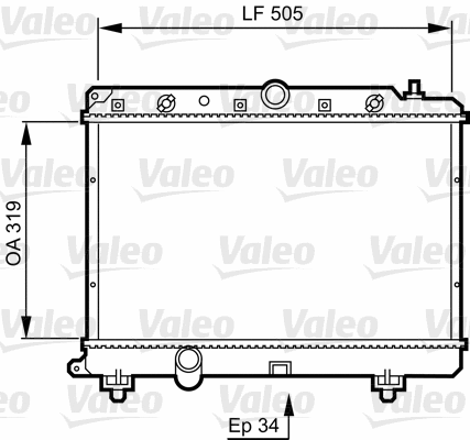 Radiator, engine cooling (731817)