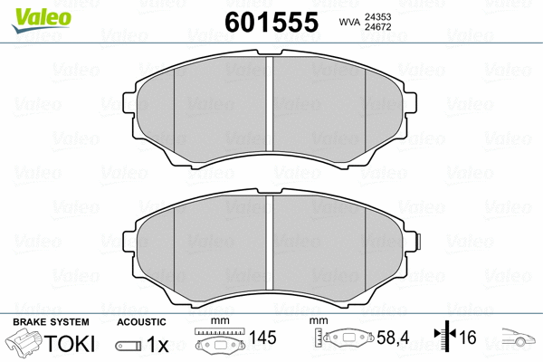 Brake Pad Set, disc brake