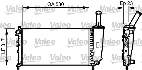 Radiator, engine cooling (732923)