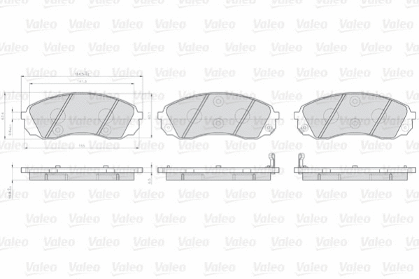 Brake Pad Set, disc brake (872597)