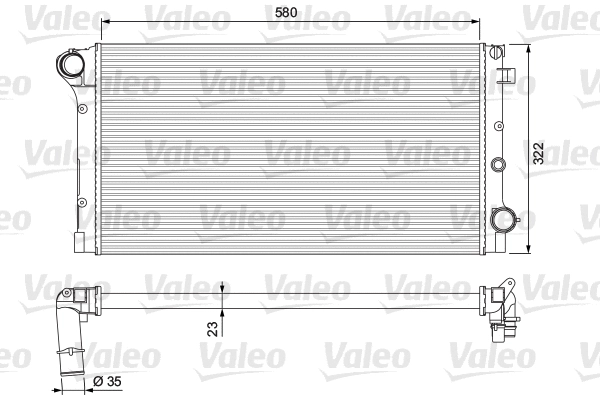 Radiator, engine cooling (234924)