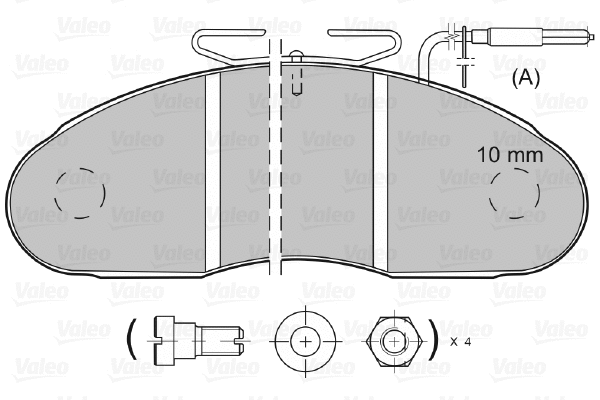 Brake Pad Set, disc brake (598112)