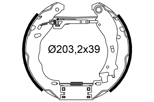 Brake Shoe Set (554910)