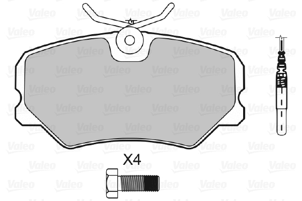 Brake Pad Set, disc brake (598353)