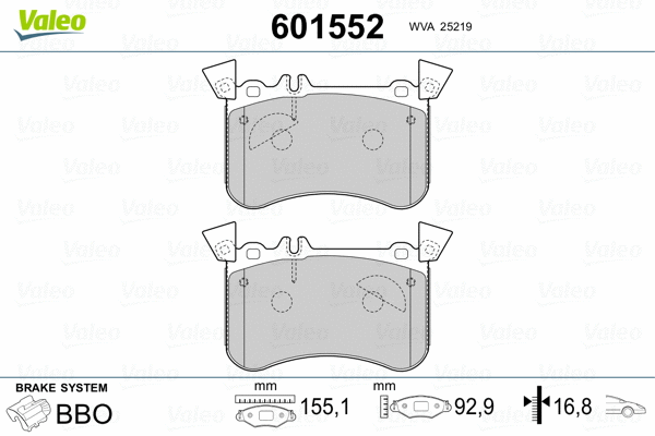 Brake Pad Set, disc brake