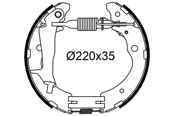 Brake Shoe Set (554924)