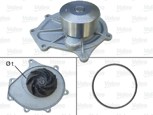 Water Pump, engine cooling (506842)