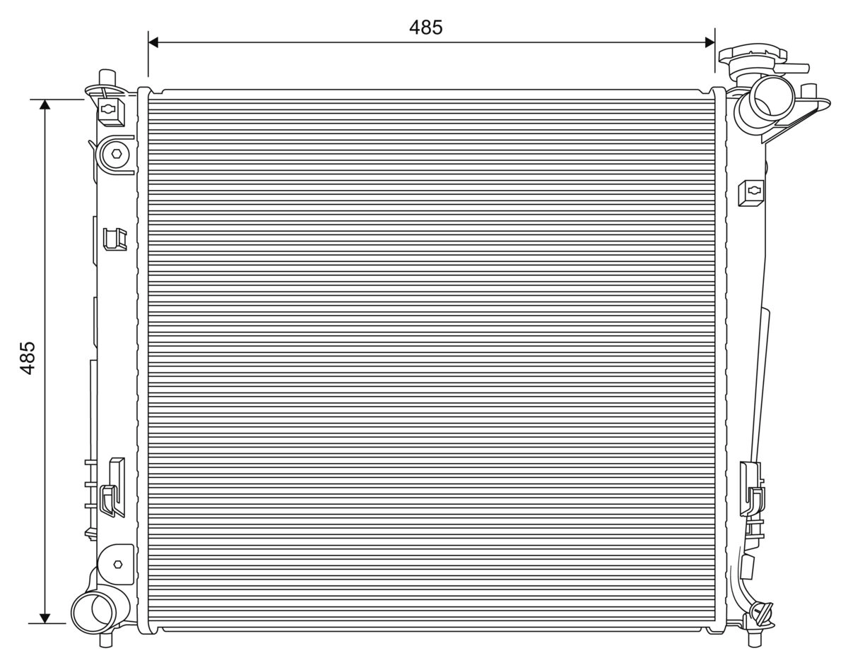 Radiator, engine cooling (701629)