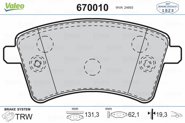 Brake Pad Set, disc brake