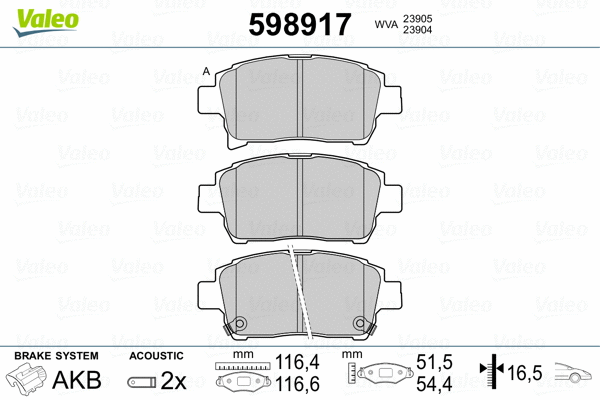 Brake Pad Set, disc brake
