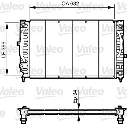 Radiator, engine cooling (731756)