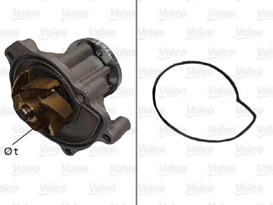Water Pump, engine cooling (506593)