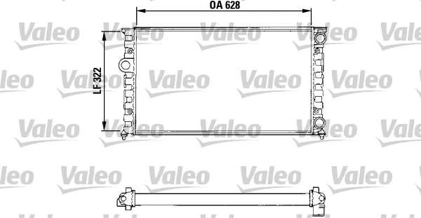 Radiator, engine cooling (731025)