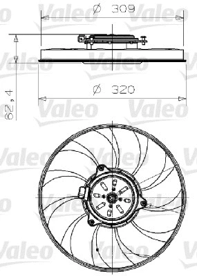 Fan, engine cooling (696001)