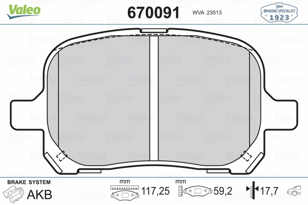 Brake Pad Set, disc brake