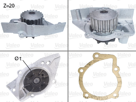 Water Pump, engine cooling (506029)