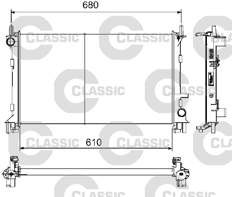 Radiator, engine cooling (232735)
