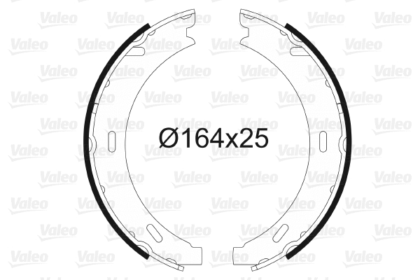 Brake Shoe Set, parking brake (562726)